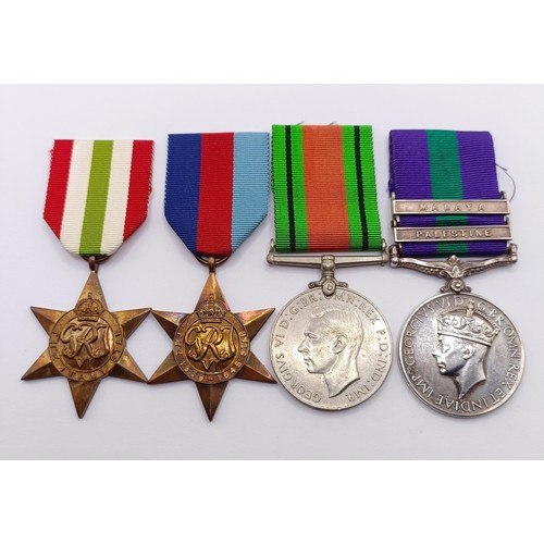 880 - A group of four medals, awarded to 1873861 Spr D D Launder RE, comprising a 1939-1945 Star, an Italy... 