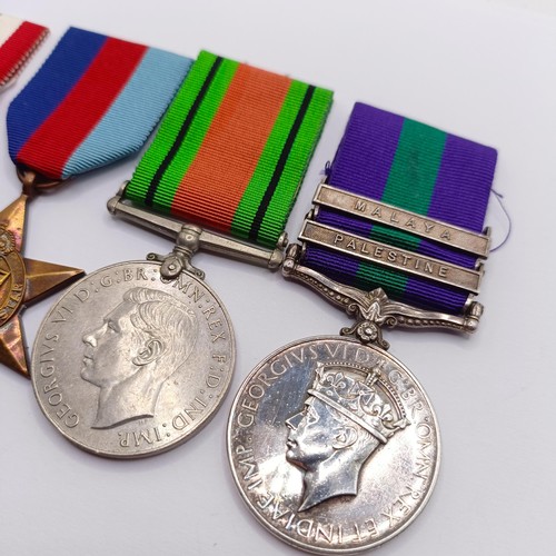 880 - A group of four medals, awarded to 1873861 Spr D D Launder RE, comprising a 1939-1945 Star, an Italy... 