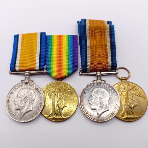 881 - A British War Medal and Victory Medal pair, awarded to 115868 W H Stone CPO RN, and another pair awa... 