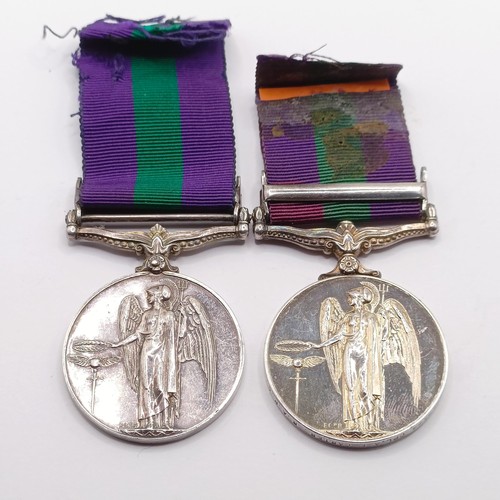 901 - A General Service Medal 1918-62 with Malaya bar, awarded to 23059584 Cpl A E Carter RAPC, and anothe... 