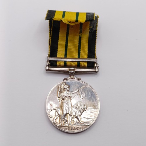 912 - An Africa General Service Medal, with Kenya clasp, awarded to 23119243 Cfn N R M Webster REME Proven... 