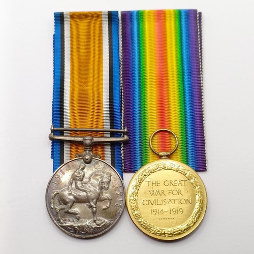 915 - A British War Medal and Victory Medal pair, awarded to Lieut R Monk-Jones
Note: Also see Lot 914 2 L... 