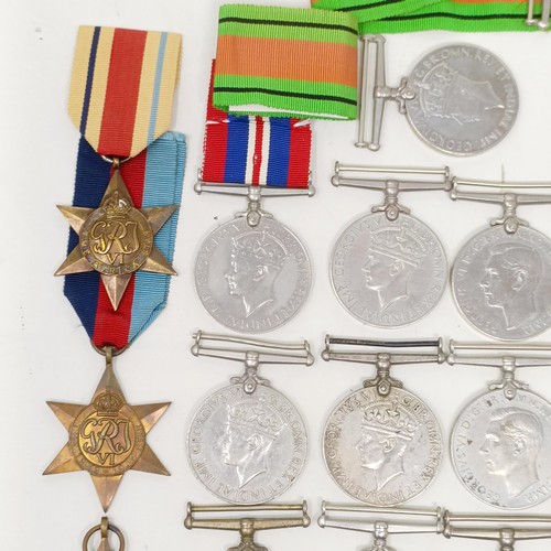 922 - A large group of assorted WWII Medals and Stars  Provenance:  From a lifetime of medal collecting