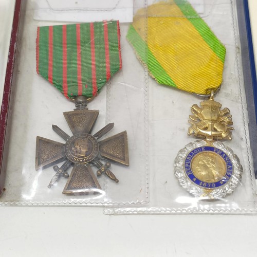 923 - A group of French and other foreign awards  Provenance:  From a lifetime of medal collecting