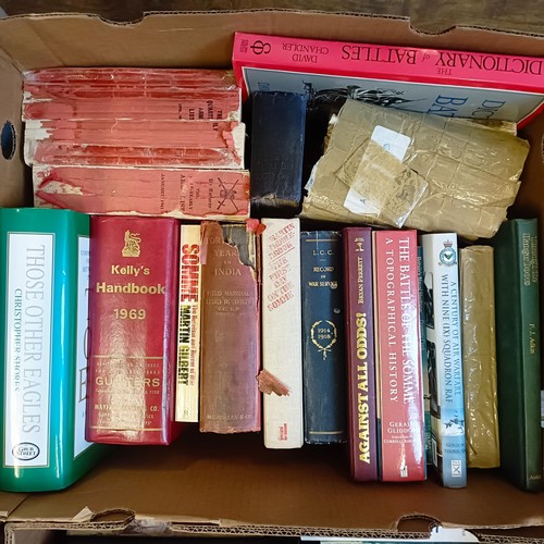 933 - A large group of military and other related books (4 boxes)  Provenance:  From a lifetime of medal c... 