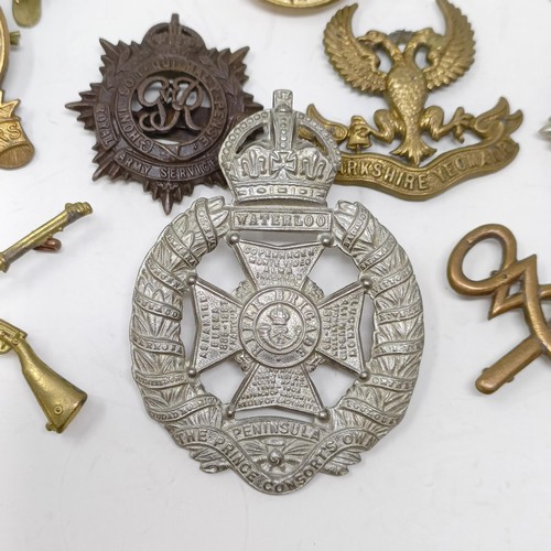 981 - Assorted military cap and other badges