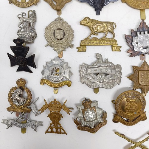 981 - Assorted military cap and other badges