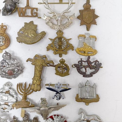 981 - Assorted military cap and other badges