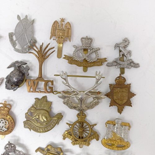 981 - Assorted military cap and other badges