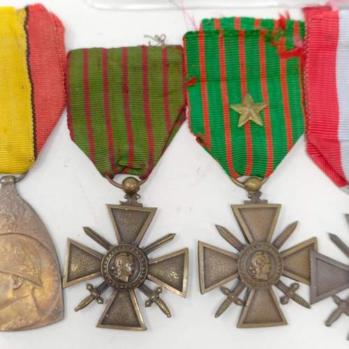 983 - A group of nine French WWI & WWII gallantry and other medals