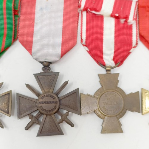 983 - A group of nine French WWI & WWII gallantry and other medals