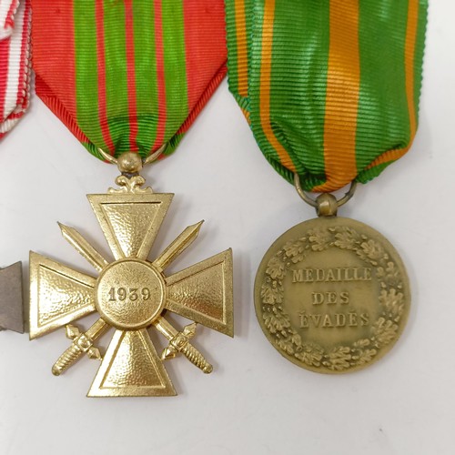 983 - A group of nine French WWI & WWII gallantry and other medals