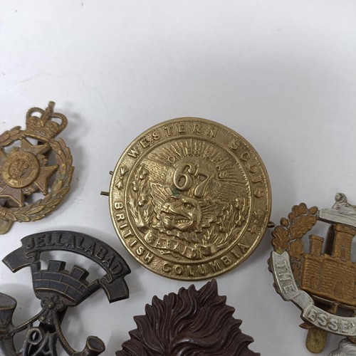 987 - Assorted military cap and other badges