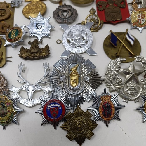 988 - Assorted military badges, including stay-brite