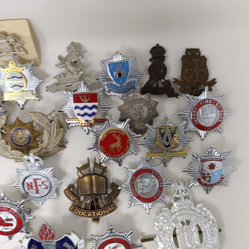 988 - Assorted military badges, including stay-brite