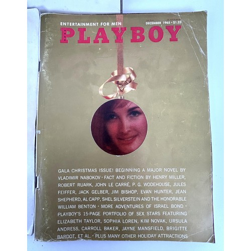 586 - A vintage Playboy magazine, December 1965, January 1966 and September 1972 (3)