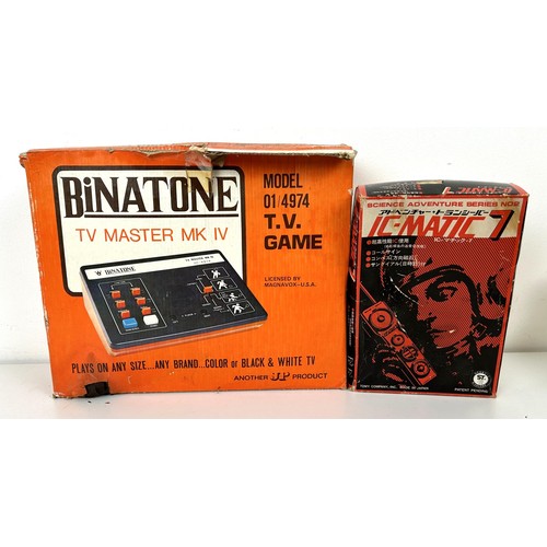 588 - A Binatone TV Master MK IV TV game, boxed, and an IC MAITC 7, Japanese toy, boxed (box)