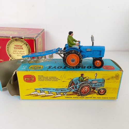 1246 - A Corgi Toys Gift Set No 13, a Fordson tractor and plough, boxed, and two other models, boxed (3)