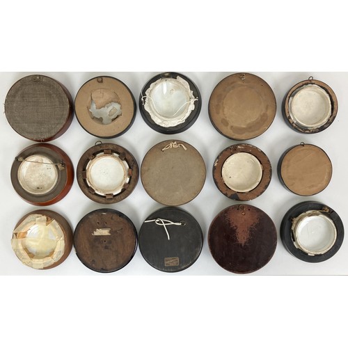 1313 - Assorted Prattware pot lids