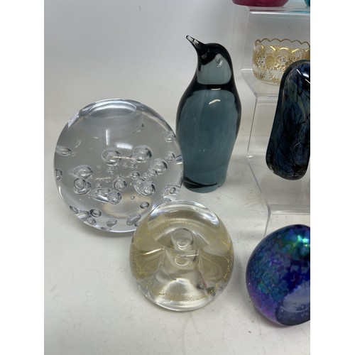 1355 - Assorted glass paperweights (2 boxes)