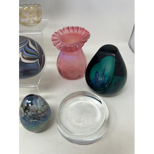 1355 - Assorted glass paperweights (2 boxes)