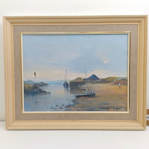 1419 - A landscape, signed Gerald Phillips, View at Lelant, Cornwall, 39 x 29 cm