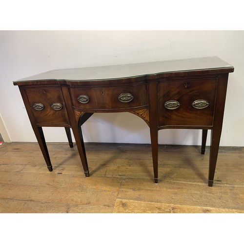 1625 - A 19th century inlaid mahogany sideboard, 158 cm wide