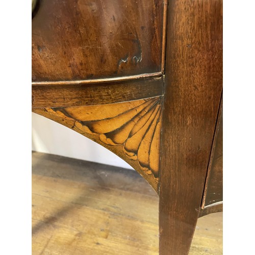 1625 - A 19th century inlaid mahogany sideboard, 158 cm wide