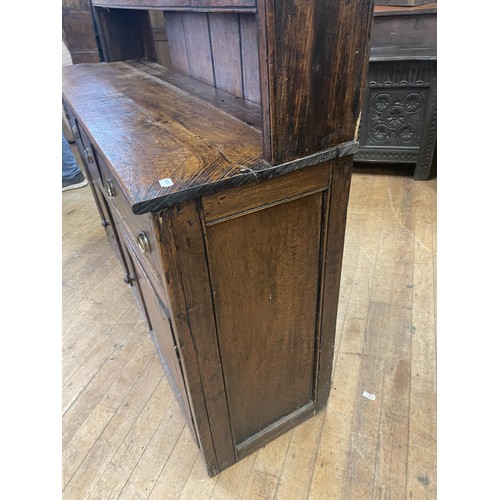 1649 - A country made oak dresser, 153 cm wide