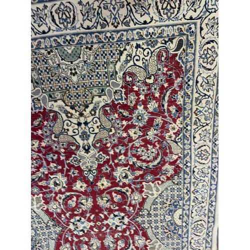 1596 - A Persian Esterhon rug, 212 x 128 cm