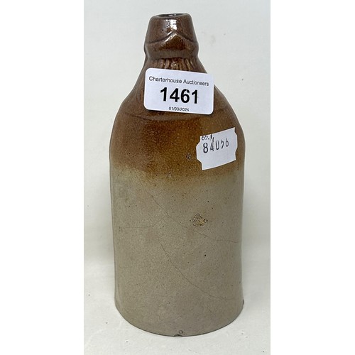 1461 - A 19th century stoneware novelty bottle, 8.5 cm high