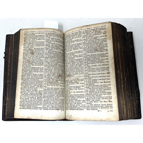 1468 - A 19th century Dutch bible, 1851, panel calf, lacks straps