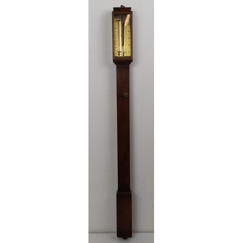 1530 - A stick barometer, by I Newman, 90 cm