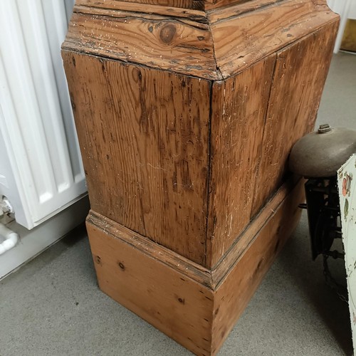 1535 - A longcase clock, with an associated painted dial, signed John Wood, Stroud, fitted a 30 hour moveme... 