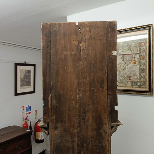 1535 - A longcase clock, with an associated painted dial, signed John Wood, Stroud, fitted a 30 hour moveme... 