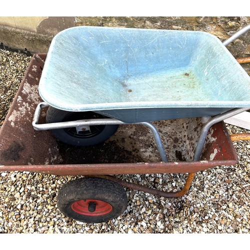 1703 - A garden wheelbarrow and another similar (2)