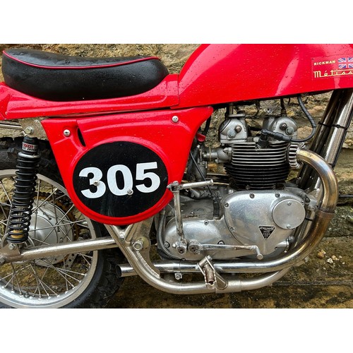 Rickman Triumph Metisse Scrambler Not registered Frame number Engine ...