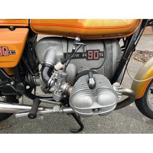 1976 BMW R90S Registration number TMA 880R Frame number 4093088 Engine ...
