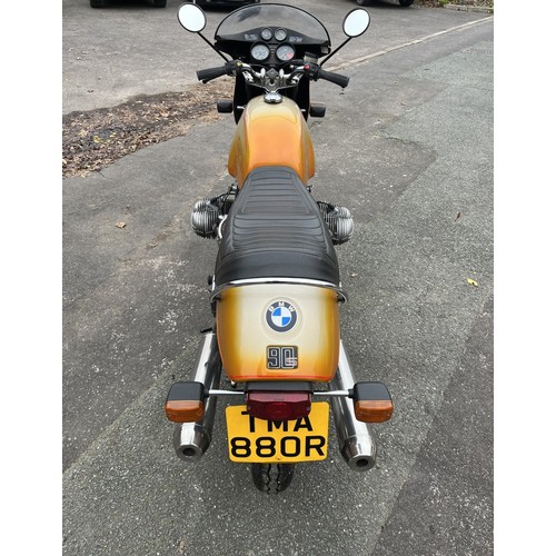 1976 BMW R90S Registration number TMA 880R Frame number 4093088 Engine ...