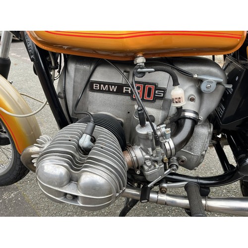 1976 BMW R90S Registration number TMA 880R Frame number 4093088 Engine ...