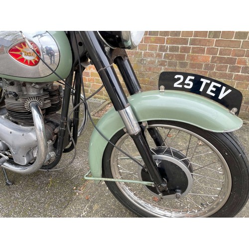 1960 BSA A7 Shooting Star Registration number 25 TEV (original) Frame ...