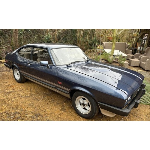 43 - 1985 Ford Capri 2.0 Laser Registration number B20 LSR Blue over grey with a black interior Purchased... 