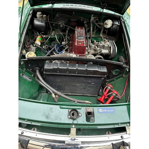 44 - 1967 MG B Roadster Registration number LBW 888E British racing green with a black leather interior B... 