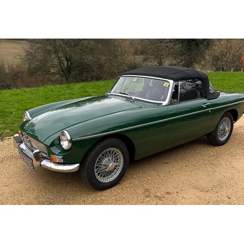 44 - 1967 MG B Roadster Registration number LBW 888E British racing green with a black leather interior B... 