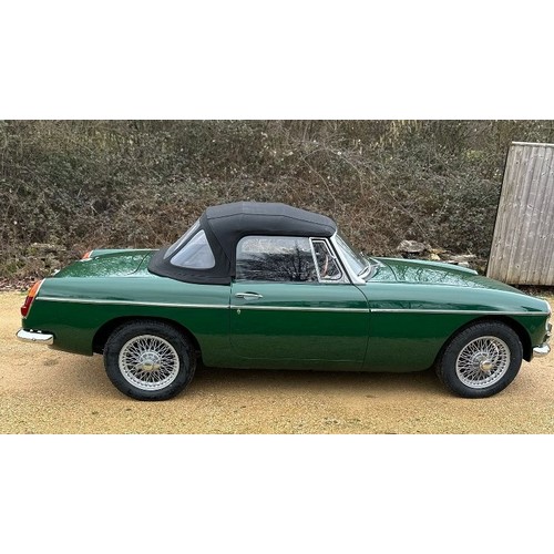 44 - 1967 MG B Roadster Registration number LBW 888E British racing green with a black leather interior B... 