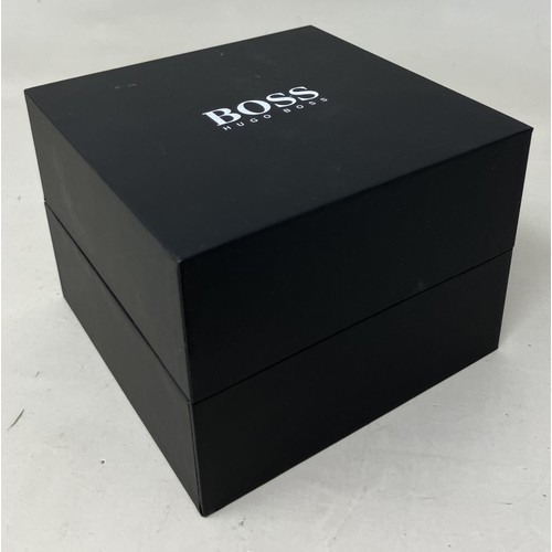 5 - A gentleman's stainless steel Hugo Boss Pilot Edition wristwatch, boxed, with receipt, warranty book... 