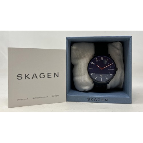42 - A gentleman's stainless steel Skagen Grenen SKW6461 wristwatch, boxed, with instruction and warranty... 