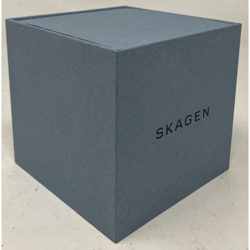 43 - A gentleman's stainless steel Skagen Signatur SKW6375 wristwatch, boxed, with instructions and warra... 