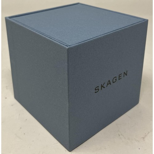 44 - A gentleman's stainless steel Skagen Hagen SKW6301 wristwatch, boxed with instructions and warranty ... 