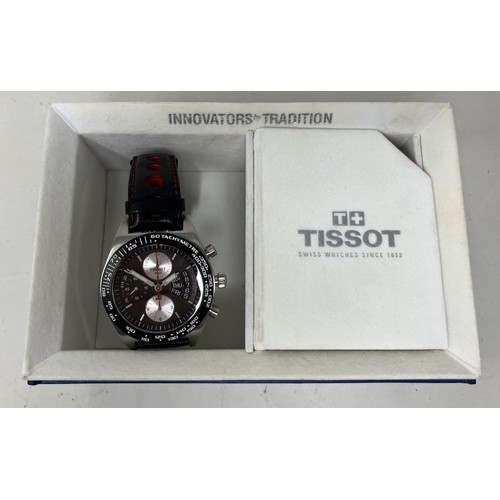 45 - A gentleman's stainless steel Tissot Chronograph Automatic wristwatch, boxed